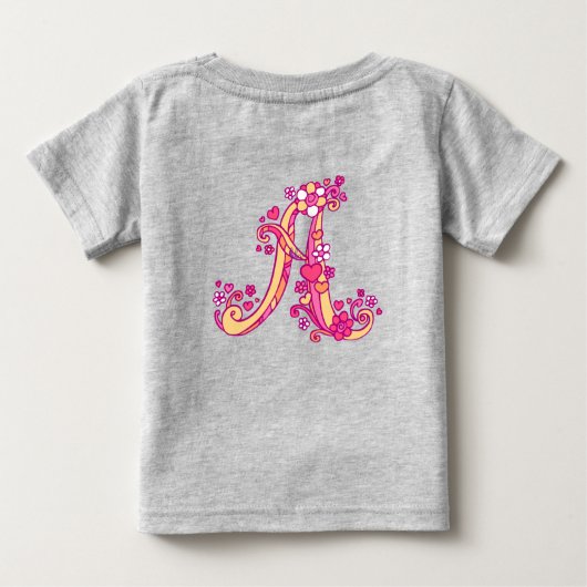 Aurelia meisjes naam en betekenis shirt monogram (Achterkant)