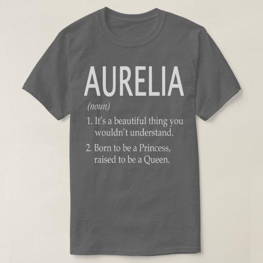 Aurelia Naam Gift T-shirt (Design voorkant)