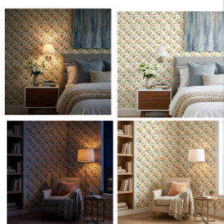 Aurelia Poppy House Bloem Peel & Stick Behang