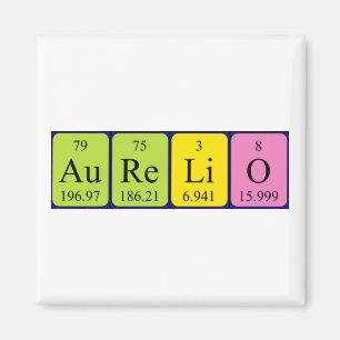 Aurelio periodieke table name magnet