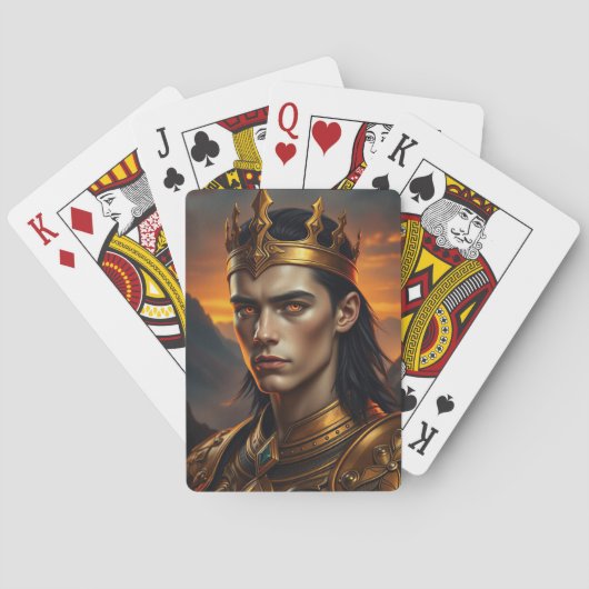 Aurelius de Zonnevlam - Ethische Elfenpantheon Pokerkaarten (Achterkant)