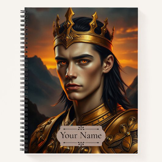 Aurelius de Zonnevlam Gepersonaliseerde Fantasie Notitieboek (Voorkant)