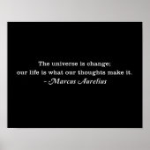 Aurelius Universe is een citaat van verandering Poster (Voorkant)