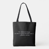 Aurelius Universe is een citaat van verandering Tote Bag (Achterkant)