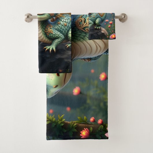 Auren – Kleine Smaragd Bosdraak Bad Handdoek (Insitu)