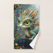 Auren – Kleine Smaragd Bosdraak Bad Handdoek (Handdoek)