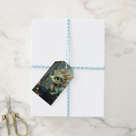 Auren – Kleine Smaragd Bosdraak Cadeaulabel