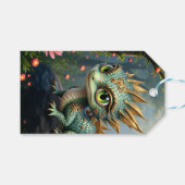 Auren – Kleine Smaragd Bosdraak Cadeaulabel (Voorkant (Horizontaal))