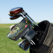 Auren – Kleine Smaragd Bosdraak Golfheadcover (Insitu)