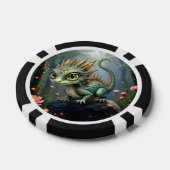 Auren – Kleine Smaragd Bosdraak Poker Chips (Enkel)