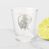 Auren – Kleine Smaragd Bosdraak Shot Glas (Achterkant)