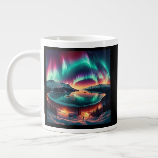 Aureola Borealis in Alaska Grote Koffiekop (Links)