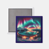 Aureola Borealis in Alaska Magneet (Voorkant / Achterkant)