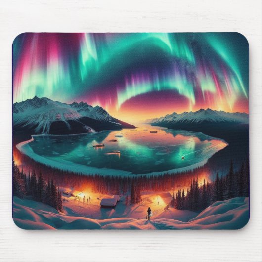 Aureola Borealis in Alaska Muismat (Voorkant)