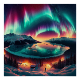 Aureola Borealis in Alaska Perfect Poster