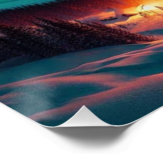 Aureola Borealis in Alaska Perfect Poster (Hoek)