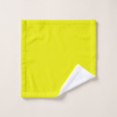 Aureolin (effen kleur) bad handdoek (Wasdoekje)