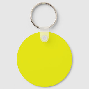 Aureolin (effen kleur) sleutelhanger