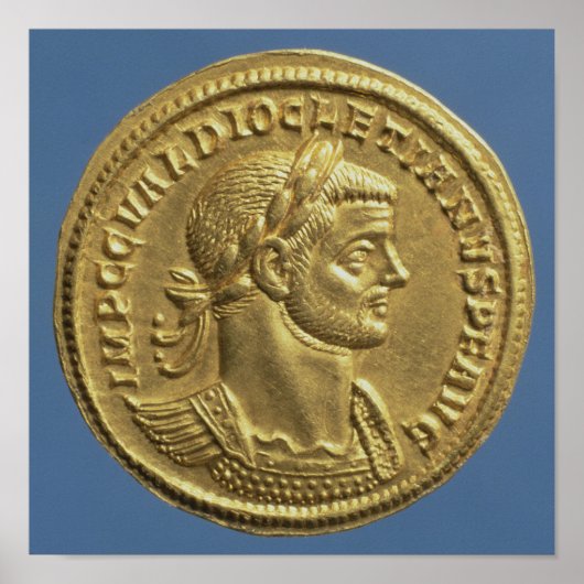 Aureus  of Diocletian  cuirassed Poster (Voorkant)