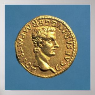 Aureus van Caligula romphead Poster