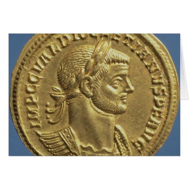 Aureus van Diocletian cuirassed (Voorkant Horizontaal)
