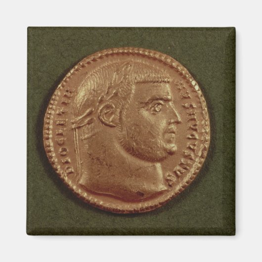 Aureus van Diocletian met een laurierspuit Magneet (Voorkant)