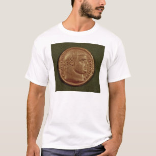 Aureus van Diocletian met een laurierspuit T-shirt