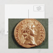 Aureus van Domitian Briefkaart (Voorkant / Achterkant)