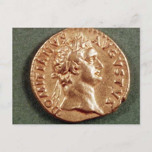 Aureus van Domitian Briefkaart (Voorkant)
