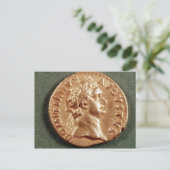 Aureus van Domitian Briefkaart (Staand voorkant)