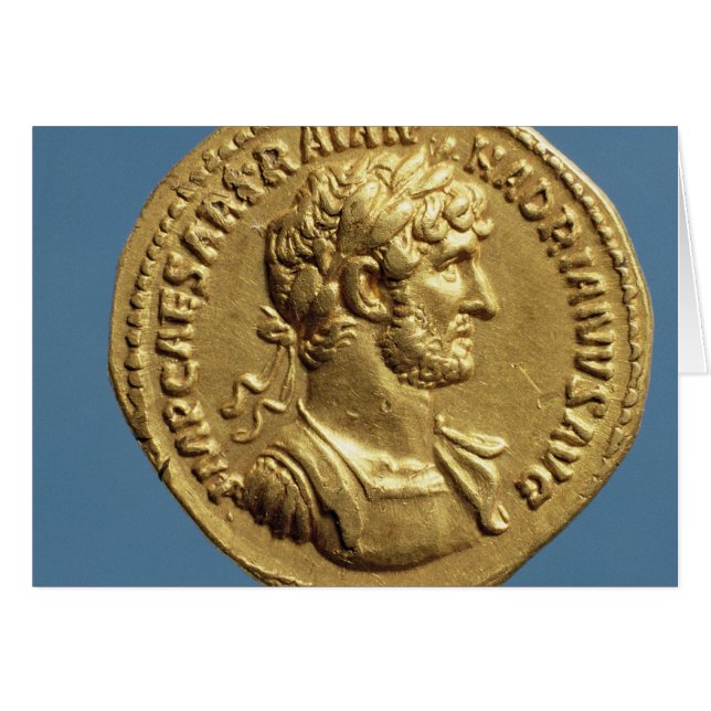 Aureus van Hadrian (Voorkant Horizontaal)