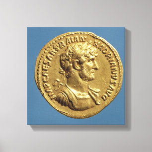 Aureus van Hadrian Canvas Afdruk