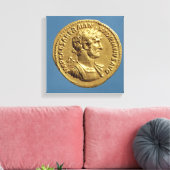Aureus van Hadrian Canvas Afdruk (Insitu (Woonkamer))