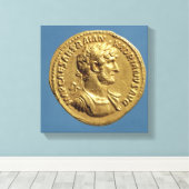 Aureus van Hadrian Canvas Afdruk (Insitu (Houten vloer))