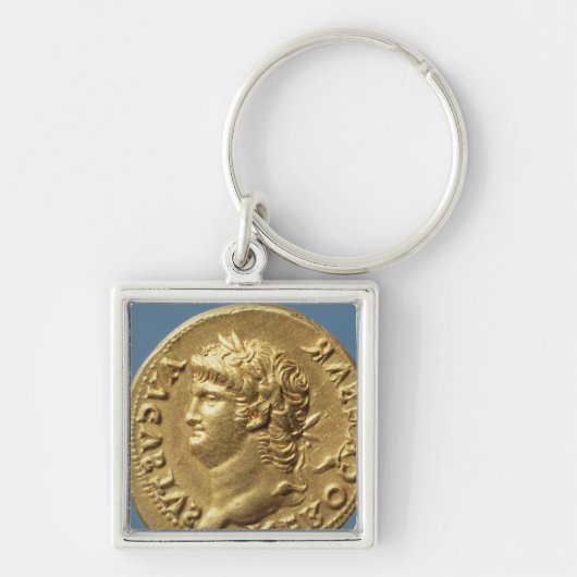 Aureus van Nero met een laurierspier Sleutelhanger (Voorkant)