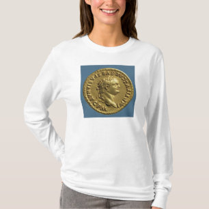 Aureus van Nero met een laurierspier T-shirt