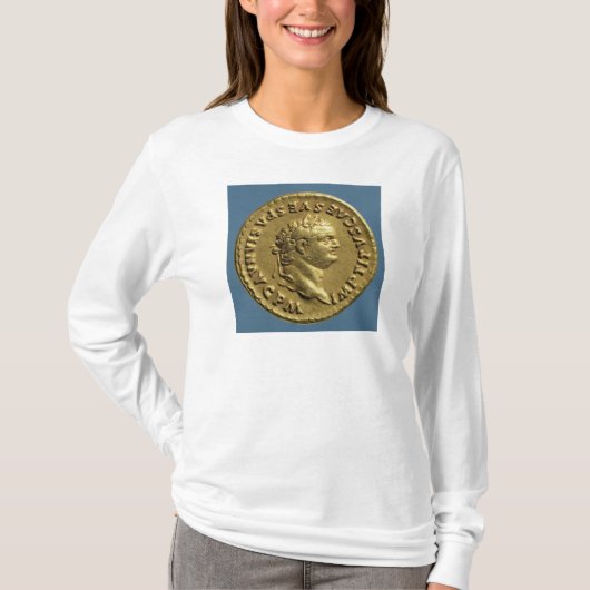 Aureus van Nero met een laurierspier T-shirt (Voorkant)
