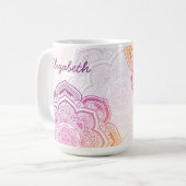 Auri Mandala 475 ml. Persoonlijke mok (Voorkant links)