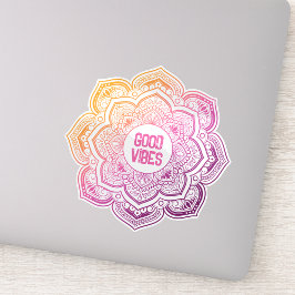 Auri Mandala op maat gesneden vinyl sticker