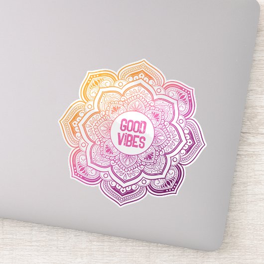 Auri Mandala op maat gesneden vinyl sticker