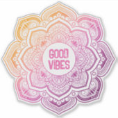 Auri Mandala op maat gesneden vinyl sticker (Voorkant)