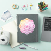 Auri Mandala op maat gesneden vinyl sticker (iPad Cover)