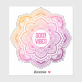 Auri Mandala op maat gesneden vinyl sticker (Vel)