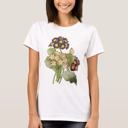 auricula (Primula auricula) van Redouté T-shirt (Voorkant)