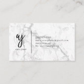 Aurie Janae Aangepaste Visitekaartjes (Achterkant)