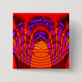 Aurify - Righteous Burn Vierkante Button 5,1 Cm