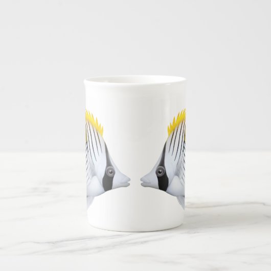 Auriga Threadfin Butterflyfish Bone China Mok (Voorkant)