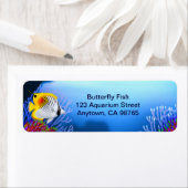 Auriga Threadfin Vlinder Vis  Label (Insitu)