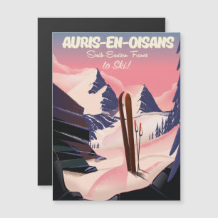 AURIS-EN-OISANS France ski poster