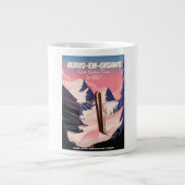 AURIS-EN-OISANS France ski poster Grote Koffiekop (Voorkant)